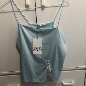 Bleue satin top (Cindrella vibes) !!!